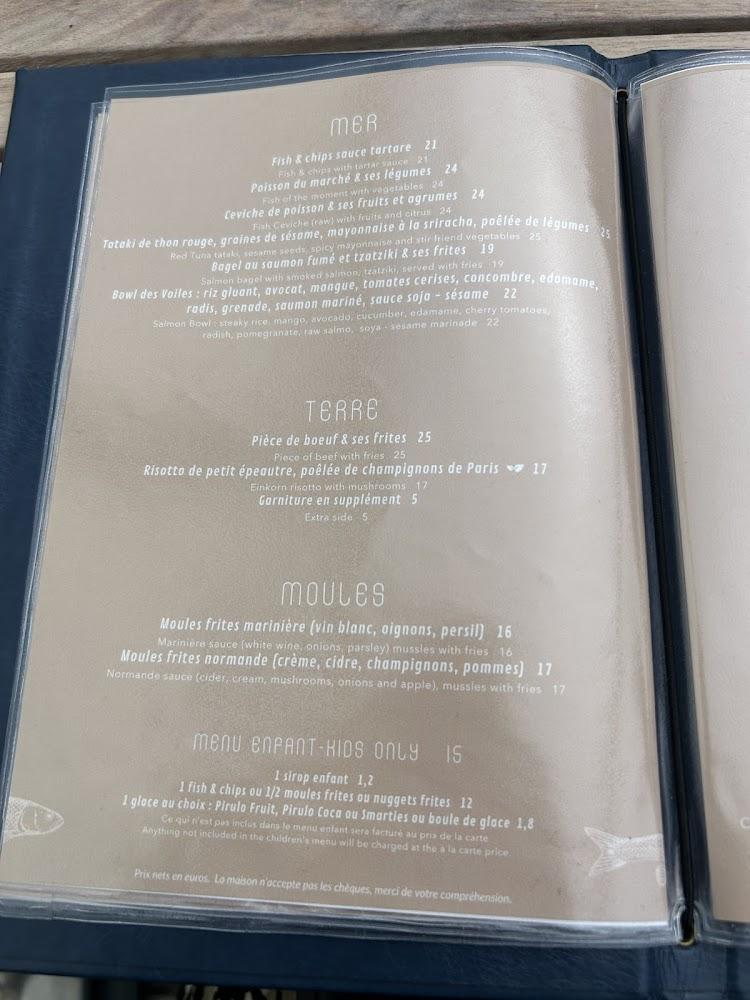 Les voiles - Menu Image 4